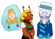 crossovers deltarune heat_miser noelle_holiday snow_miser the_year_without_santa_claus // 4960x3508 // 2.2MB