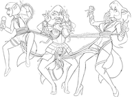 abby_sinian anal ann_gora artist:redout bondage boob_grope bottomless callie_briggs fellatio swat_kats tentacles vaginal // 3883x2851 // 2.3MB