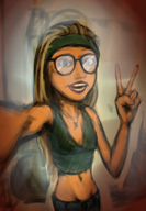 big_hero_6 honey_lemon marvel selfie // 576x832 // 574KB