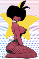 artist:ian_comics garnet playboy_bunny steven_universe // 864x1296 // 660KB
