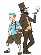 captain_haddock luke_triton parody professor_hershel_layton professor_layton the_adventures_of_tintin tintin // 550x725 // 83KB