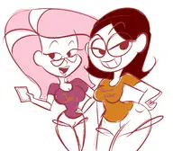 artist:atomickingboo crossovers ms._pink poptart_nurse rice_krispies // 2029x1774 // 1.4MB