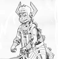 artist:turkenjamez cosplay galactus godzilla godzilla_(series) marvel // 2497x2550 // 2.4MB