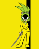 artist:ian_comics beatrix_kiddo cosplay kill_bill ms._co_2025 parody sonic_the_hedgehog_(series) surge_the_tenrec // 1023x1282 // 161KB