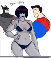 bastardhive batman bruce_wayne clark_kent colors_by_anonymous darkseid dc kal-el rule_63 superman // 781x887 // 413KB