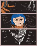 artist:mr._jellybeans coraline coraline_jones laika the_beldam // 2400x3000 // 523KB