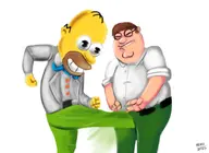 artist:kevfu cosplay crossovers family_guy mr._sparkle peter_griffin professor_genki saints_row the_simpsons // 792x576 // 139KB