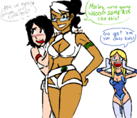 colette coc artist:mindwipe birdy_cephon_altera birdy_the_mighty cosplay dirty_pair justice_comrades kei lila_carver lovely_ladybug marley_bishop planetofjunk the_lovely_ladybug yuri // 684x590 // 34KB