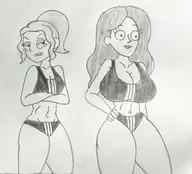 artist:billyfutureboy rick_and_morty summer_smith tricia_lange // 2953x2678 // 3.3MB