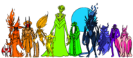 coc blissful_lady courier's_guild crimson_king fire_witch glutton_lord lonely_king rune_keeper somber_maestro supreme_duke the_12_demon_kings the_devout_symphony the_moribund_marquess wavering_mason yellow_jester // 2700x1200 // 1.0MB