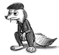 artist:humantrashmachine gopnik_squat nick_wilde zootopia // 800x750 // 292KB