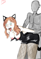 breaking_cat_news red_artist the_woman topless // 869x1239 // 704KB