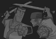 crossovers jack one_piece roronoa_zoro samurai_jack // 4133x2923 // 1.6MB