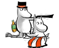 artist:tapioca moominmamma moominpappa moomins // 900x720 // 345KB