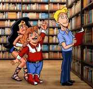 dc diana_prince etta_candy steve_trevor wonder_loli wonder_woman // 1865x1783 // 1.6MB