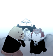 big_o dorothy_wayneright grizzly ice_bear panda parody roger_smith the_big_o we_bare_bears // 1379x1447 // 824KB