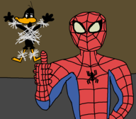 crossovers daffy_duck looney_tunes marvel mr._colympus_2024 peter_parker spider-man // 965x842 // 92KB