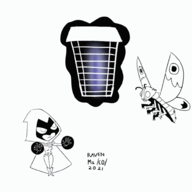 animated crossovers dc godzilla_(series) mothra ms._co_2021 raven teen_titans teen_titans_go // 1000x1000 // 329KB