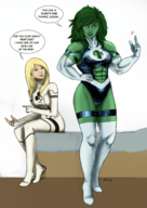 artist:hawkgirl cosplay fantastic_four invisible_woman marvel she-hulk sue_storm // 1240x1754 // 1.8MB