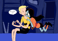 adventure_time animated blank-eyed_girl charlie_brown crossovers finn_mertens fusion marceline marcie peanuts // 1200x846 // 381KB