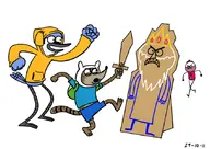 adventure_time artist:lhk benson_dunwoody cosplay finn_mertens ice_king jake_the_dog mordecai regular_show rigby // 848x600 // 125KB