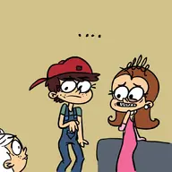 artist:zimbono colors_by_anonymous cosplay lana_loud lola_loud luan_loud luna_loud the_loud_house // 1050x1050 // 170KB