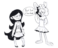 bugs_bunny crossdressing crossovers guy_hamdon looney_tunes shezow winky_face_anon // 1600x1331 // 608KB