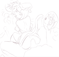 artist:terrible_the_drawfag bottomless caturday pussycat takena_nagao // 781x755 // 184KB