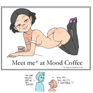 artist:dbaru elizabeth_appleboom marten_reed nude presenting questionable_content // 1455x1457 // 345KB