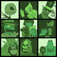 candlejack courage_the_cowardly_dog crossovers disney don't_hug_me_i'm_scared dr._facilier duck eustace_bagge freakazoid_(series) fred_jones jack_o'lantern jack_skellington katz lord_hater masters_of_the_universe mr._colympus_2023 red_guy scooby scooby-doo shaggy_rogers skeletor the_grim_adventures_of_billy_&_mandy the_nightmare_before_christmas the_princess_and_the_frog wander_over_yonder // 3264x3264 // 2.6MB
