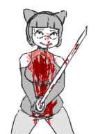 artist:akunim parody pulp_fiction pussycat takena_nagao // 558x758 // 136KB