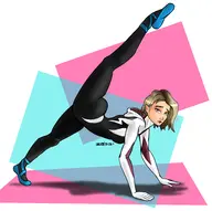 artist:zica ghost-spider gwen_stacy marvel spider-gwen // 3971x3959 // 769KB