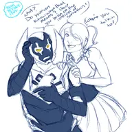 blue_beetle bubbles crossovers dc jaime_reyes mayeko powerpuff_girls // 700x700 // 274KB