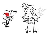 artist:itakino crossovers kick_buttowski kick_buttowski:_suburban_daredevil maggie_pesky parody the_buzz_on_maggie // 588x447 // 13KB