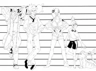 artist:jegc cheetara cosplay cowboy_bebop edward faye_valentine jet_black lion-o panthro snarf spike_spiegel thundercats wilykit // 1654x1236 // 345KB