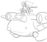 artist:necrolepsy catgirl jett sky super_wings // 1119x1008 // 214KB