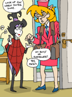 beetlejuice_(series) callie_briggs caturday crossovers lydia_deetz swat_kats // 672x900 // 246KB