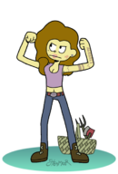 artist:ettenmoor big_city_greens cricket_green rule_63 // 506x750 // 116KB