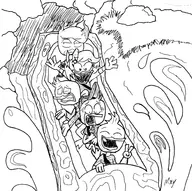 dewey_duck disney ducktales huey_duck lena_de_spell louie_duck mxy parody webby_vanderquack // 2003x1996 // 692KB