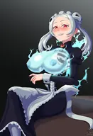 artist:lstt marie skullgirls topless // 2600x3800 // 487KB