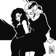 artist:bigmsaxon crossovers dc death death_of_the_endless discworld sandman susan_sto_helit // 1000x1000 // 127KB