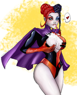 dc feather-coat harley_quinn // 1004x1241 // 1.3MB