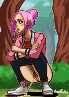 artist:knohphiltur brooklynn jurassic_park jurassic_world:_camp_cretaceous piss // 1000x1400 // 888KB