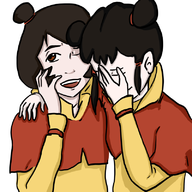 artist:terrible_the_drawfag avatar:_the_last_airbender ikki jinora laughing_girls the_legend_of_korra // 800x800 // 226KB