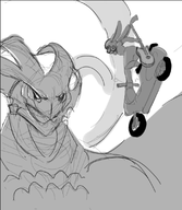 artist:necrolepsy flcl judy_hopps parody zootopia // 973x1120 // 404KB