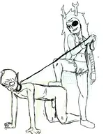 homestuck john_egbert sahcrow vriska_serket // 1536x1935 // 996KB