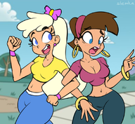 artist:slemka chloe_carmichael fairly_oddparents rule_63 timantha_turner timmy_turner // 1083x1000 // 574KB