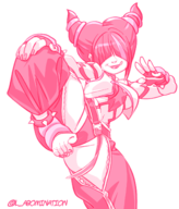 artist:chickpea artist:liefeldianabomination avatar:_the_last_airbender fusion juri_han street_fighter toph_beifong // 1280x1500 // 546KB