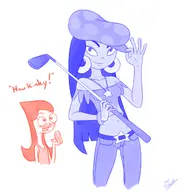 artist:roger_bacon candace_flynn phineas_and_ferb stacy_hirano // 1257x1315 // 194KB