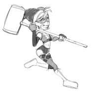 artist:smeet dc harley_quinn // 1650x1600 // 597KB